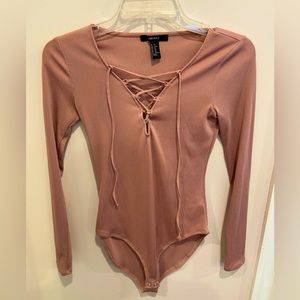 Long Sleeve Ribbed Bodysuit
